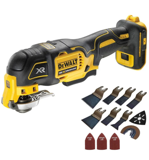 Dewalt DCS356N 18V Oscillating Brushless Multitool with 39 Piece Accessories Set